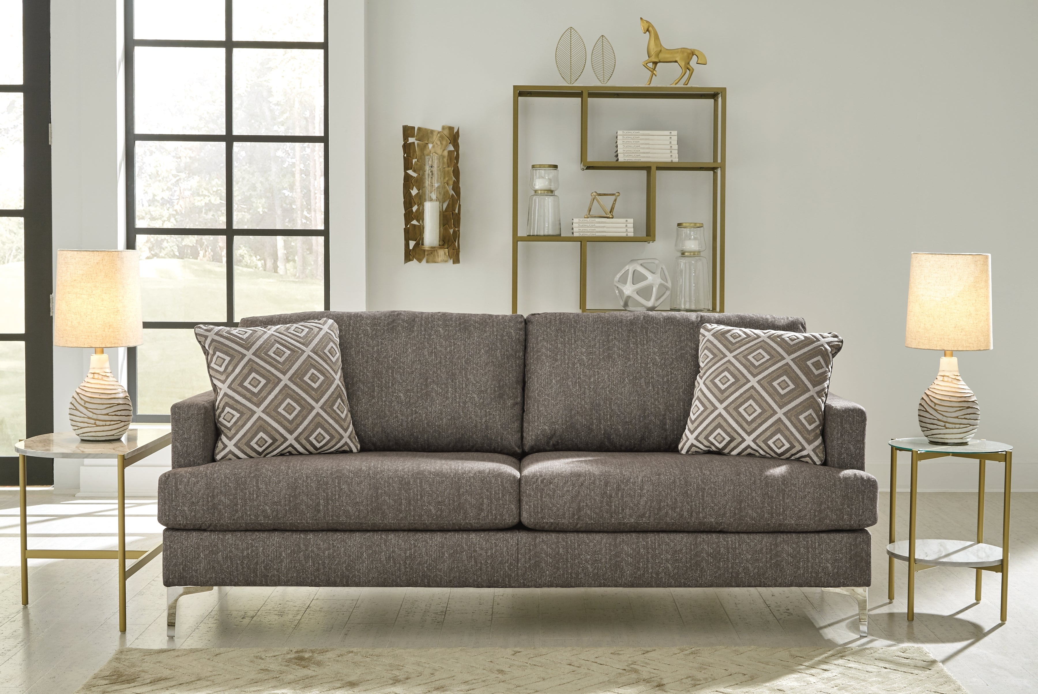 Floridian Furniture - Ashley Furniture - Arcola Living Room - RTA Sofa / Java - 82604S1