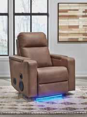 Floridian Furniture - Ashley Furniture - Lorrenton Living Room - Glider PWR REC w/Audio System / Caramel - PC9022042A