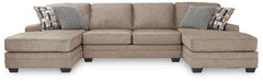 Floridian Furniture - Ashley Furniture - Cannonbrook Sectional - RAF 3-Piece Sectional with Chaise / Nutmeg - 98201S3