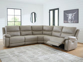 Floridian Furniture - Ashley Furniture - Narwhal Place Sectional - 2-Piece Reclining Loveseat / Pebble - PC99201S21