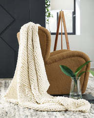 Floridian Furniture - Ashley Furniture - Chaddon Throw (Set of 3) - Throw (3/CS) / Ivory - A1001060