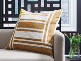 Floridian Furniture - Ashley Furniture - Darrman Pillows - Pillow (4/CS) / Ochre/Ivory - A1001116