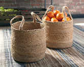 Floridian Furniture - Ashley Furniture - Brayton Basket - Basket Set (Set of 2) / Natural - A2000094