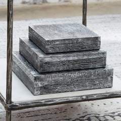 Floridian Furniture - Ashley Furniture - Keldy Box (Set of 3) - Box Set (3/CN) / Antique Pewter Finish - A2000491