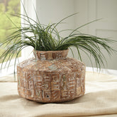Floridian Furniture - Ashley Furniture - Meltland Vase - Vase / Natural/Black - A2000557