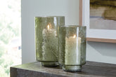 Floridian Furniture - Ashley Furniture - Clarkton Candle Holder - Candle Holder Set (Set of 2) / Green - A2000623