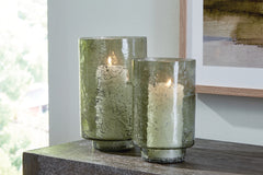 Floridian Furniture - Ashley Furniture - Clarkton Candle Holder - Candle Holder Set (Set of 2) / Green - A2000623