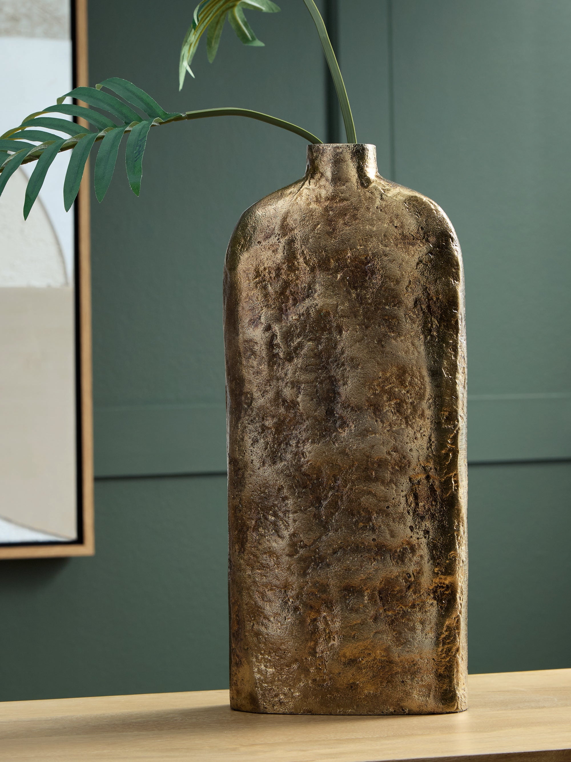 Floridian Furniture - Ashley Furniture - Wallmond Vase - Vase / Antique Brass Finish - A2000821