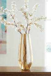 Floridian Furniture - Ashley Furniture - Rhettman Vase - Vase / Amber - A2900006