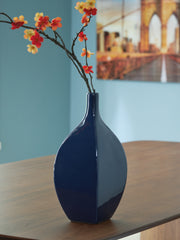 Floridian Furniture - Ashley Furniture - Abtinson Vase - Vase / Navy - A2900032