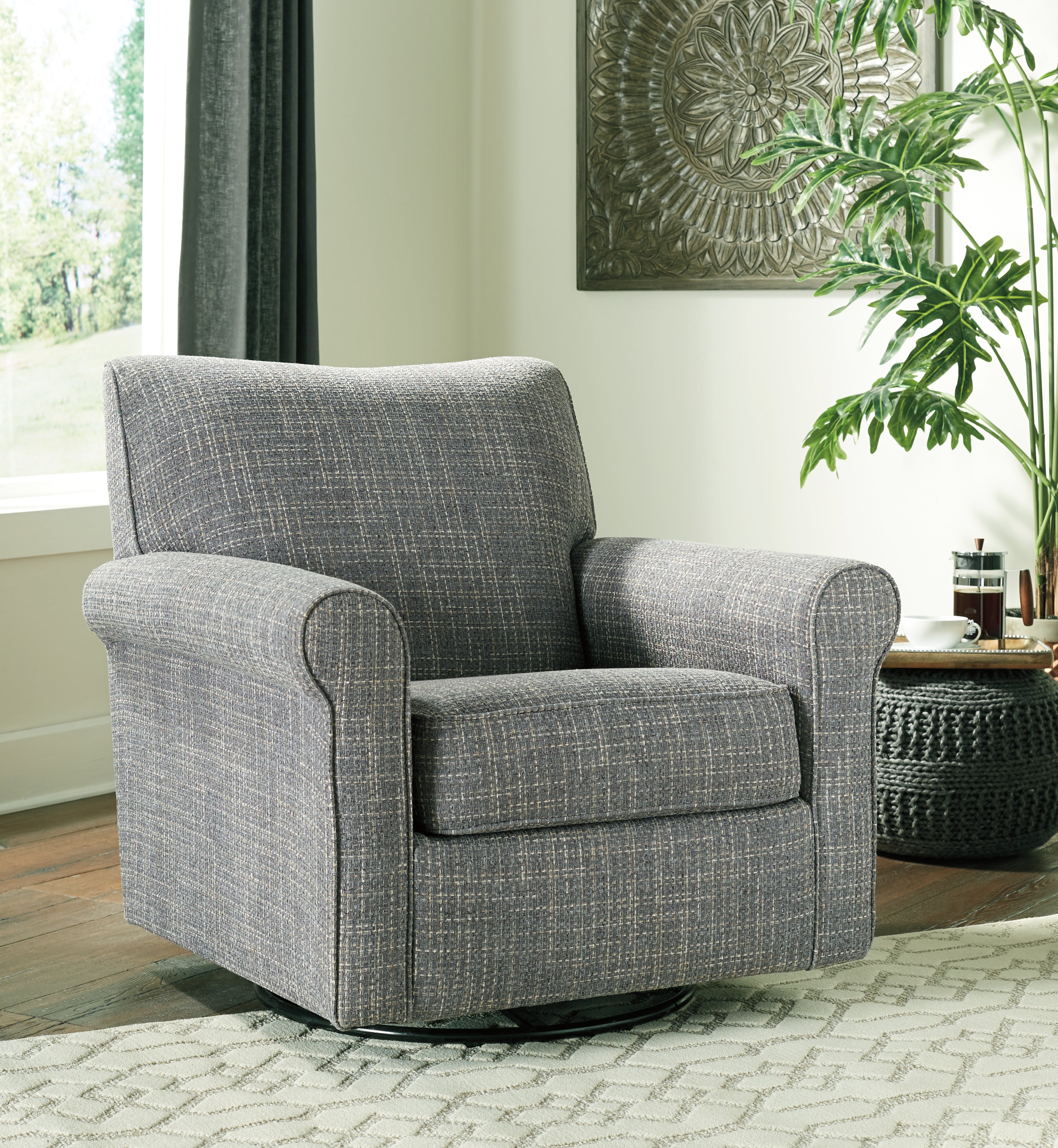 Floridian Furniture - Ashley Furniture - Renley Accent Chair - Swivel Glider Accent Chair / Ash - A3000002