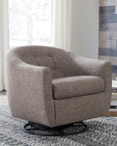 Floridian Furniture - Ashley Furniture - Upshur Accent Chair - Swivel Glider Accent Chair / Taupe - A3000003
