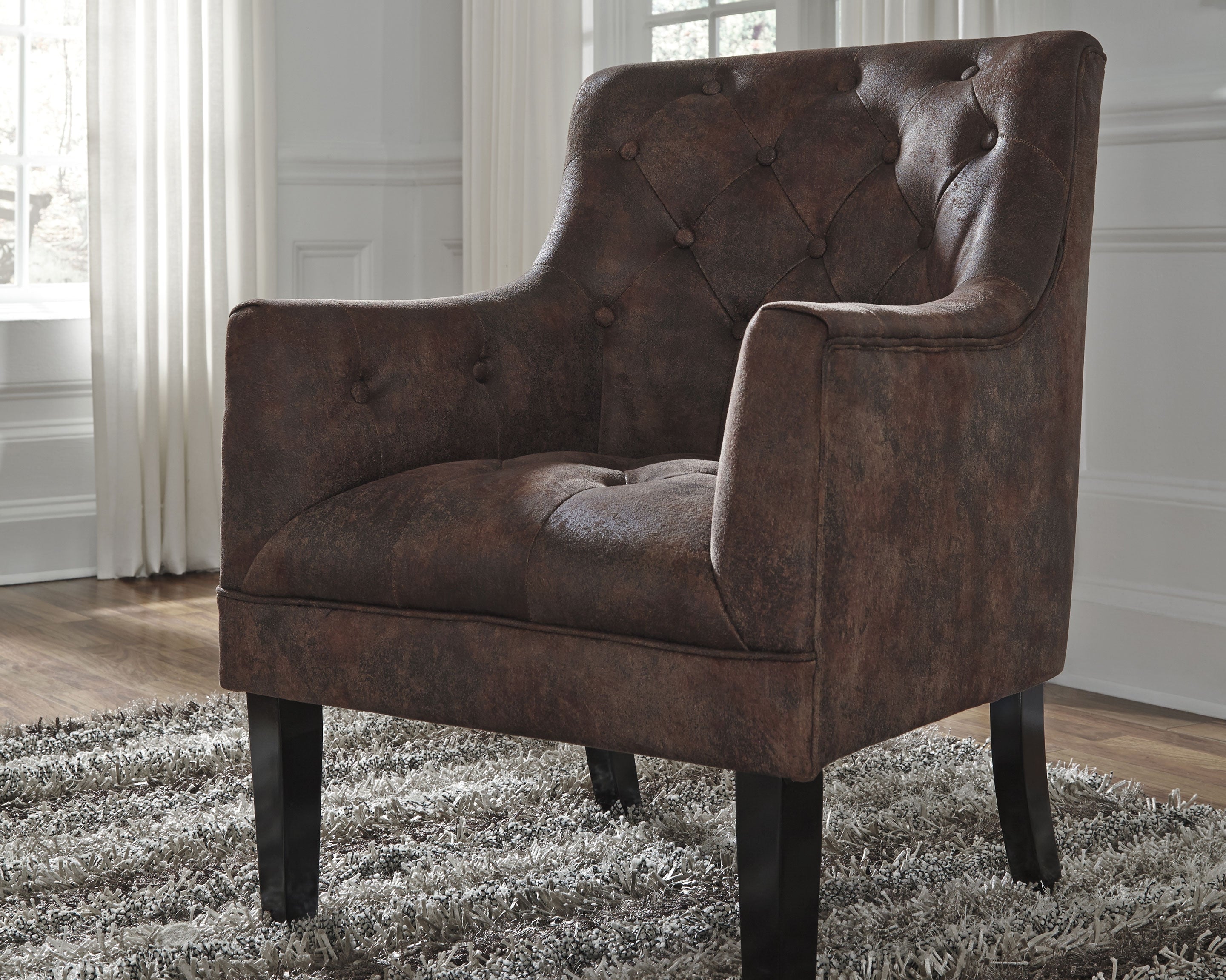 Floridian Furniture - Ashley Furniture - Drakelle Accent Chair - Accent Chair / Mahogany - A3000051