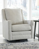 Floridian Furniture - Ashley Furniture - Kambria Swivel Glider Accent Chair - Swivel Glider Accent Chair / Fog - A3000265