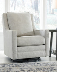 Floridian Furniture - Ashley Furniture - Kambria Swivel Glider Accent Chair - Swivel Glider Accent Chair / Fog - A3000265