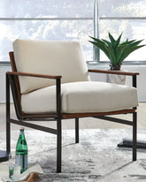 Floridian Furniture - Ashley Furniture - Tilden Accent Chair - Accent Chair / Ivory/Brown - A3000271
