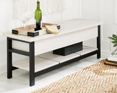 Floridian Furniture - Ashley Furniture - Rhyson Storage Bench - Storage Bench / White / 48"W x 16"D x 18"H - A3000312