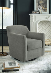 Floridian Furniture - Ashley Furniture - Bradney Swivel Accent Chair - Swivel Accent Chair / Fossil - A3000324