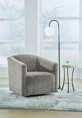 Floridian Furniture - Ashley Furniture - Bramner Accent Chair - Swivel Accent Chair / Charcoal - A3000330