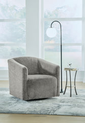 Floridian Furniture - Ashley Furniture - Bramner Accent Chair - Swivel Accent Chair / Charcoal - A3000330