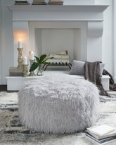 Floridian Furniture - Ashley Furniture - Galice Living Room - Oversized Accent Ottoman / White - A3000334