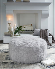 Floridian Furniture - Ashley Furniture - Galice Living Room - Oversized Accent Ottoman / White - A3000334