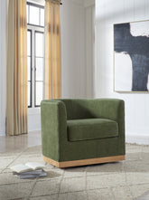 Floridian Furniture - Ashley Furniture - Jersonlow Swivel Accent Chair - Swivel Accent Chair / Forest Green - A3000696