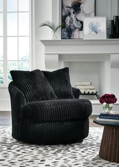 Floridian Furniture - Ashley Furniture - Gramwell Swivel Accent Chair - Swivel Accent Chair / Alloy - A3000724