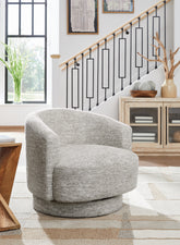 Floridian Furniture - Ashley Furniture - Wardsor Swivel Accent Chair - Swivel Accent Chair / Stone - A3000731