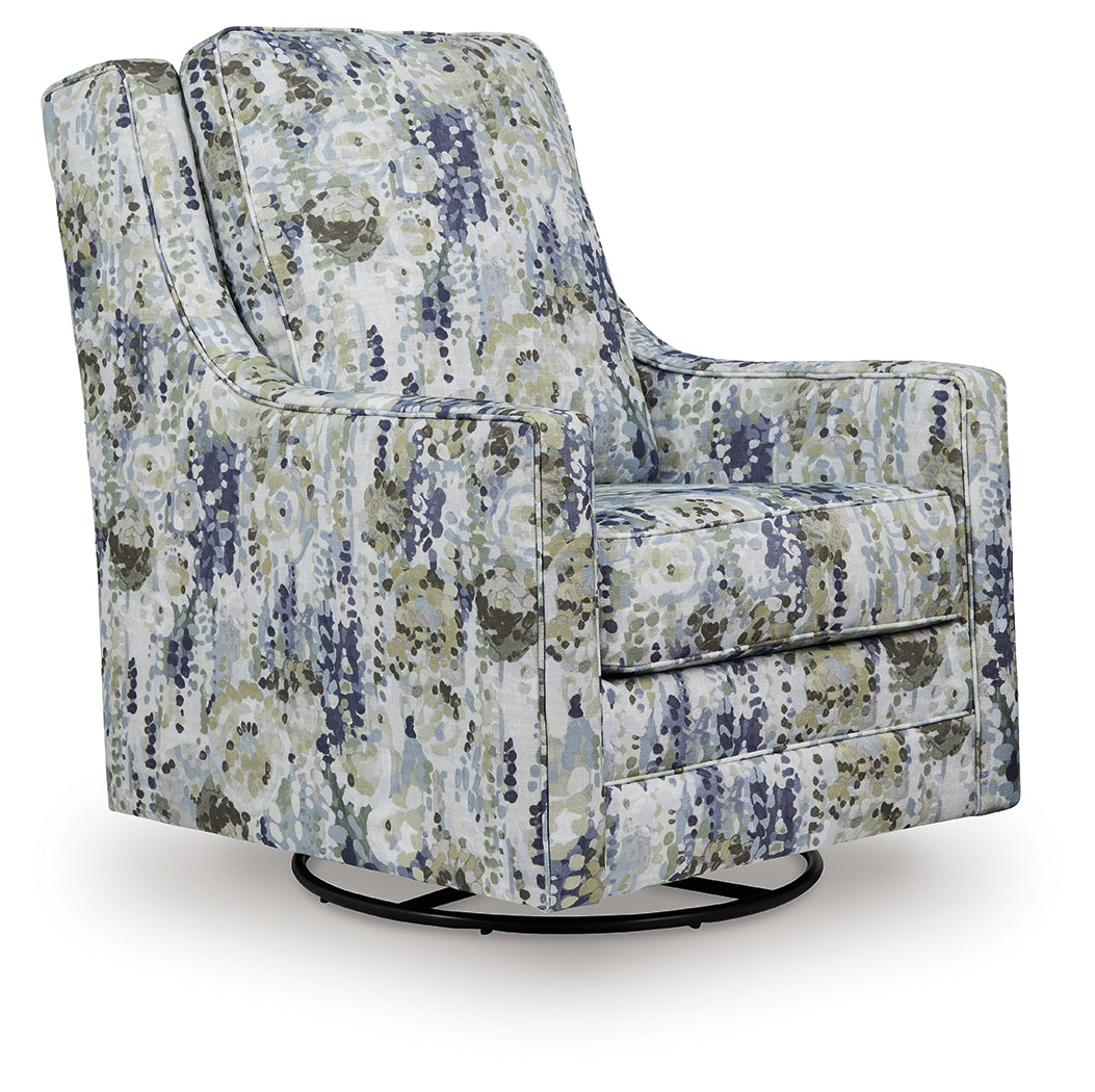 Floridian Furniture - Ashley Furniture - Dustinford Swivel Glider Accent Chair - Swivel Glider Accent Chair / Multi - A3000732