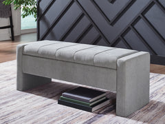 Floridian Furniture - Ashley Furniture - Akselman Storage Bench - Storage Bench / Gray / 50"W x 19"D x 19"H - A3000744