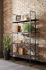 Floridian Furniture - Ashley Furniture - Gilesgrove Bookcase - Bookcase / Black/Gray - A4000017
