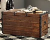 Floridian Furniture - Ashley Furniture - Kettleby Storage Trunk - Storage Trunk / Brown - A4000096