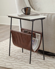 Floridian Furniture - Ashley Furniture - Etanbury Accent Table - Accent Table / Brown/Black/White - A4000254