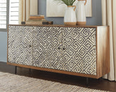 Floridian Furniture - Ashley Furniture - Kerrings Accent Cabinet - Accent Cabinet / Brown/Black/White - A4000258
