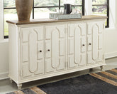 Floridian Furniture - Ashley Furniture - Roranville Accent Cabinet - Accent Cabinet / Antique White - A4000268
