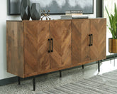 Floridian Furniture - Ashley Furniture - Prattville Accent Cabinet - Accent Cabinet / Brown - A4000308