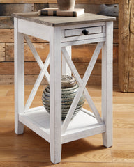 Floridian Furniture - Ashley Furniture - Adalane Accent Table - Accent Table / White/Gray - A4000374
