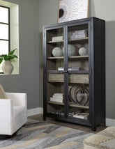Floridian Furniture - Ashley Furniture - Lenston Accent Cabinet - Accent Cabinet / Black/Gray - A4000507