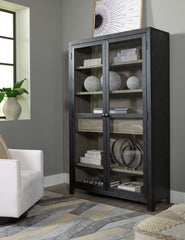 Floridian Furniture - Ashley Furniture - Lenston Accent Cabinet - Accent Cabinet / Black/Gray - A4000507