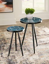 Floridian Furniture - Ashley Furniture - Clairbelle Accent Table (Set of 2) - Accent Table (Set of 2) / Teal - A4000523