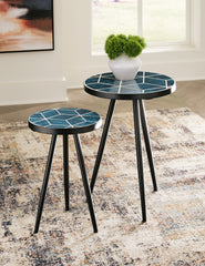 Floridian Furniture - Ashley Furniture - Clairbelle Accent Table (Set of 2) - Accent Table (Set of 2) / Teal - A4000523