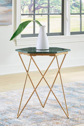 Floridian Furniture - Ashley Furniture - Engelton Accent Table - Accent Table / Green/Gold - A4000526