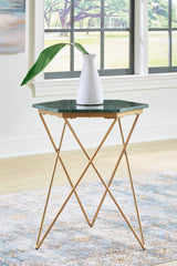 Floridian Furniture - Ashley Furniture - Engelton Accent Table - Accent Table / Green/Gold - A4000526