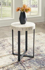 Floridian Furniture - Ashley Furniture - Crewridge Accent Table - Accent Table / Black/Cream - A4000530