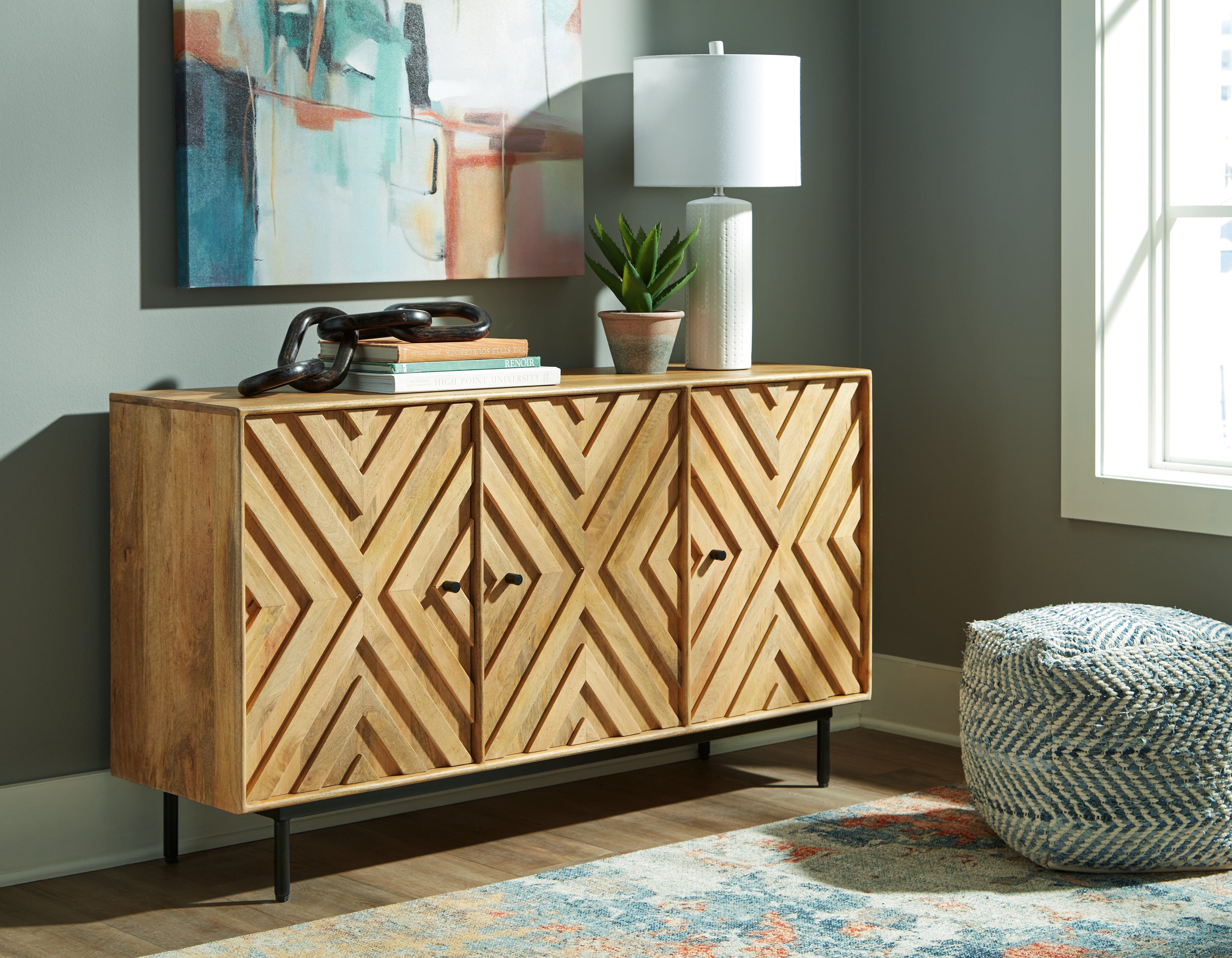 Floridian Furniture - Ashley Furniture - Cadewick Accent Cabinet - Accent Cabinet / Natural - A4000570