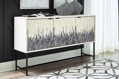 Floridian Furniture - Ashley Furniture - Freyton Accent Cabinet - Accent Cabinet / White/Gray - A4000582