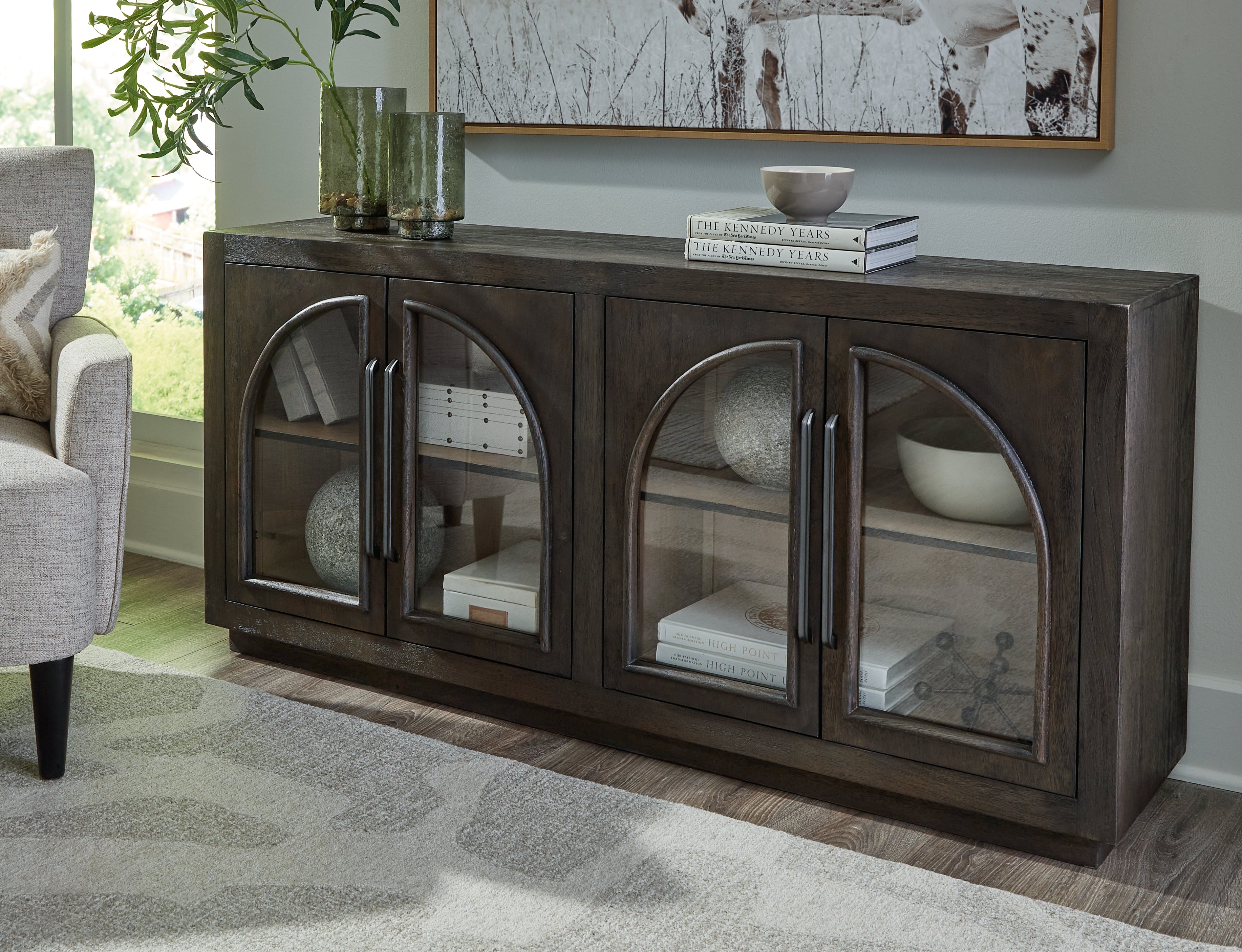 Floridian Furniture - Ashley Furniture - Dreley Accent Cabinet - Accent Cabinet / Grayish Brown - A4000586