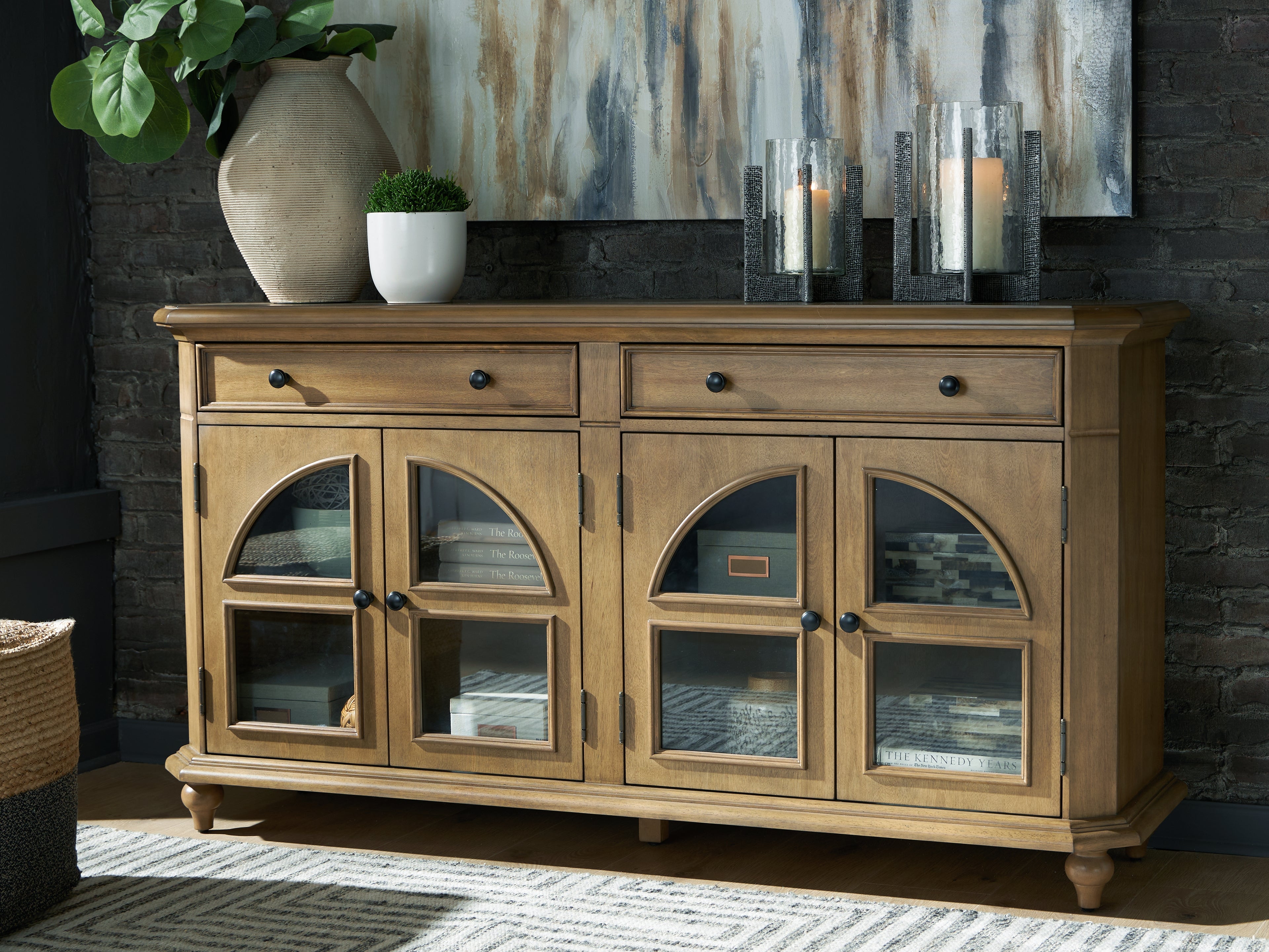 Floridian Furniture - Ashley Furniture - Barlomore Accent Cabinet - Accent Cabinet / Brown - A4000597