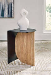 Floridian Furniture - Ashley Furniture - Ladgate Accent Table - Accent Table / Black/Natural - A4000628